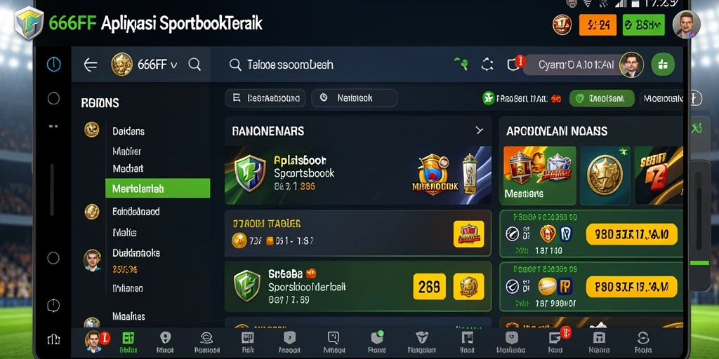 Tampilan gameplay menarik dari aplikasi Sportsbook 666FF.