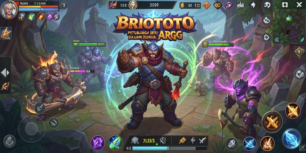 Tampilan gameplay seru di dunia fantasi BRIOTOTO.