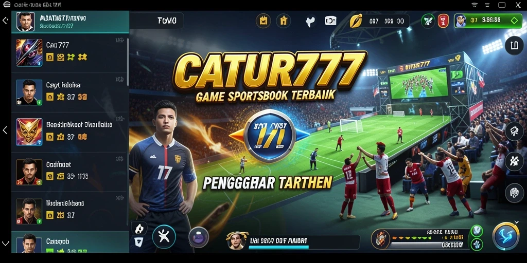 Tampilan gameplay CATUR777 yang menarik dengan taruhan olahraga interaktif.