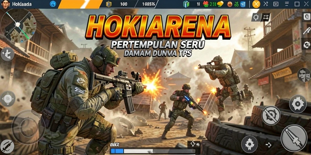 Tampilan aksi seru dalam gameplay HOKIARENA yang mendebarkan.