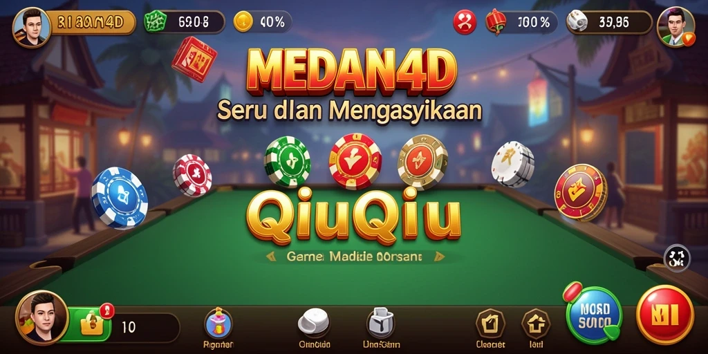 Tampilan gameplay seru dari MEDAN4D, game QiuQiu yang mengasyikkan.