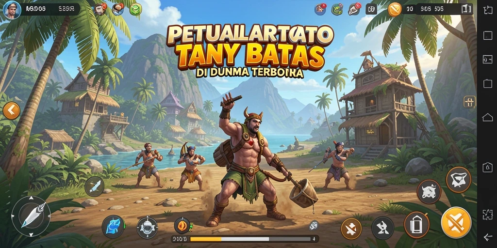Screenshot gameplay menampilkan petualangan seru di dunia terbuka