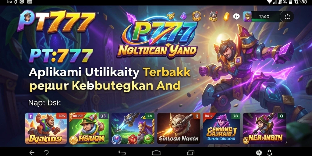 Tampilan utama aplikasi PT777 dengan fitur pengelolaan tugas yang canggih.