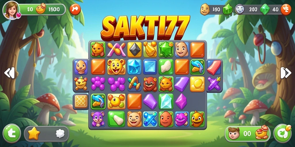 Tampilan gameplay SAKTI77 yang penuh warna dan seru.