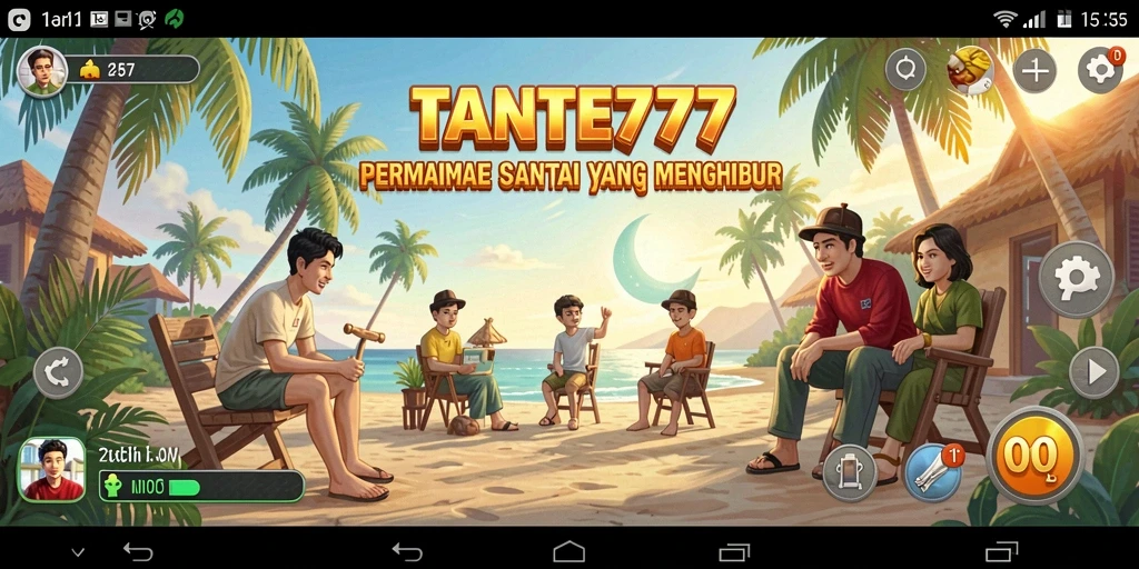 Tangkapan layar utama menunjukkan gameplay santai TANTE777 yang menarik.
