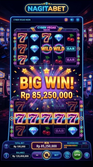 Tampilan antarmuka nagitabet yang user-friendly.